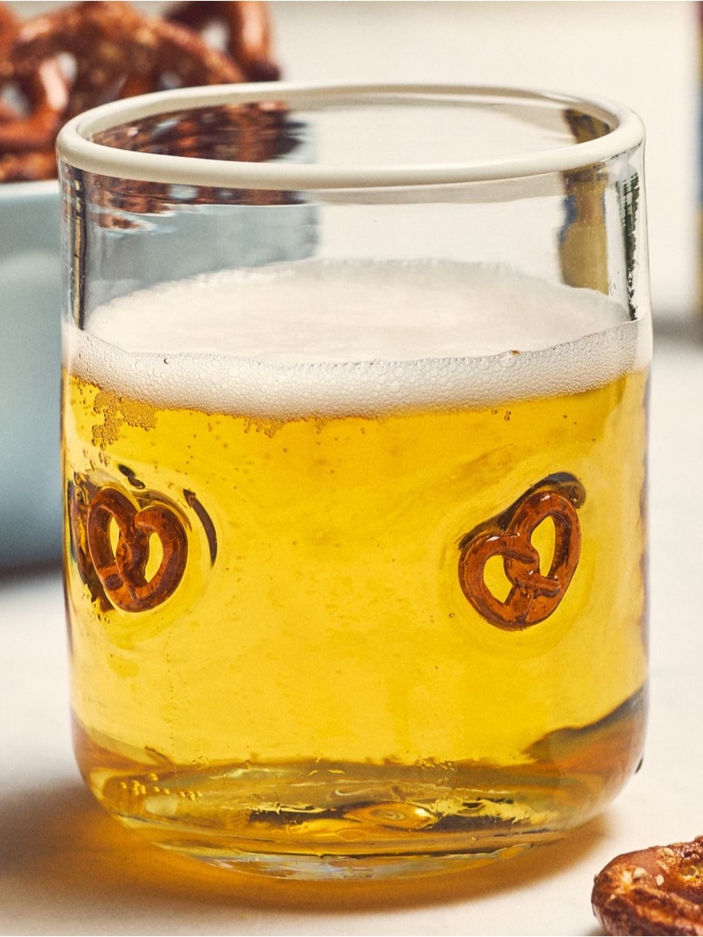 NIB Anthropologie Pretzel Icon Juice Glass
